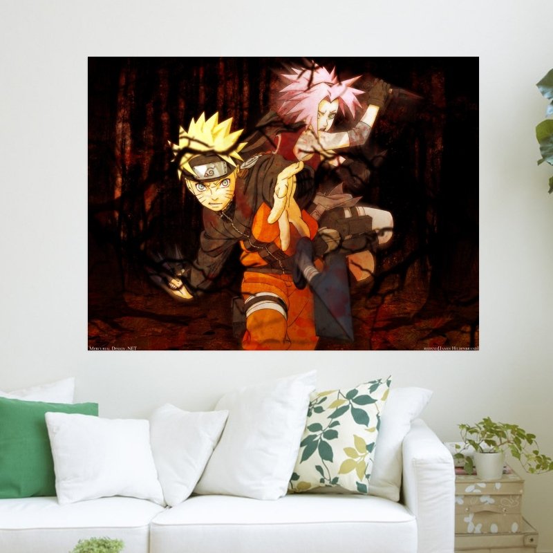 Naruto Sakura  Art Poster Print  24x18 inch