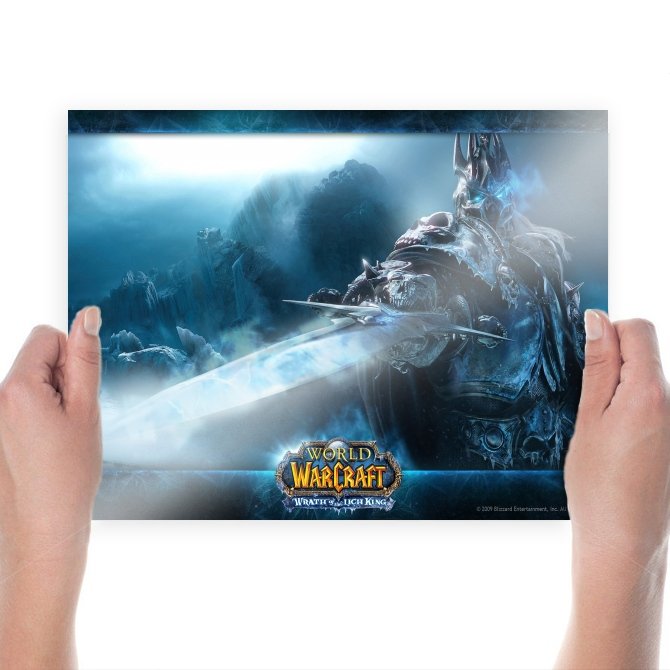Wow Wrath Of The Lich King  Art Poster Print  24x18 inch
