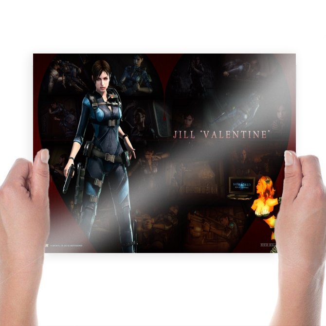 Resident Evil Jill Valentine  Art Poster Print  24x18 inch
