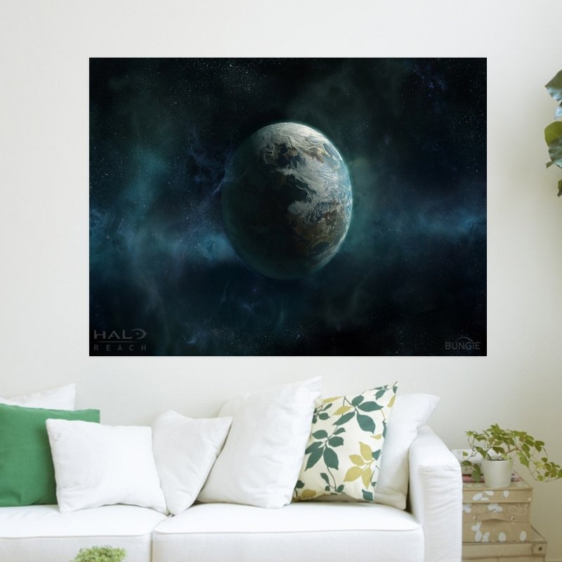 Planet Reach  Art Poster Print  24x18 inch