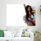 Adriana Aqua Sky Angel  Art Poster Print  24x18 inch