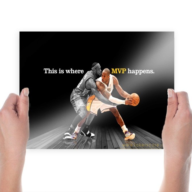 Kobe Bryant 013 Art Poster Print  24x18 inch