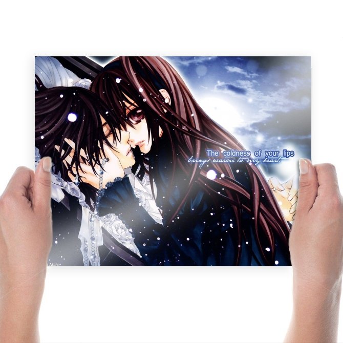Cold Lips Vampire Knight  Art Poster Print  24x18 inch