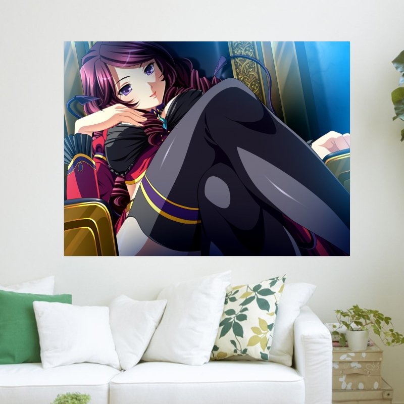 Hot Anime Girl  Art Poster Print  24x18 inch