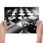 Glass Chess Board  Art Poster Print  24x18 inch
