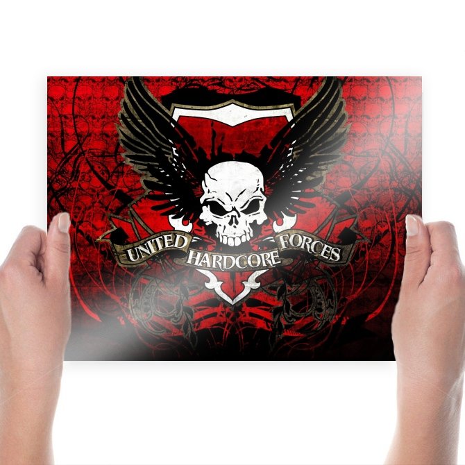 United Hardcore Forces  Art Poster Print  24x18 inch