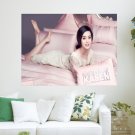 Pink Bed  Art Poster Print  24x18 inch