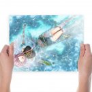 Deep In Thought Gazing  Art Poster Print  24x18 inch
