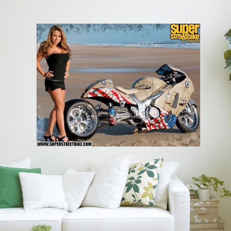 Suzuki Hayabusa  Art Poster Print  24x18 inch