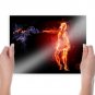 Fire Girl  Art Poster Print  24x18 inch