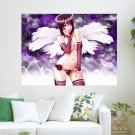 Girl Wall  Art Poster Print  24x18 inch