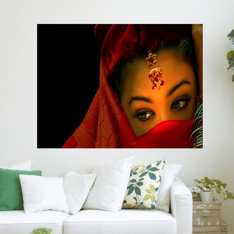 Sweet Shy Girl  Art Poster Print  24x18 inch