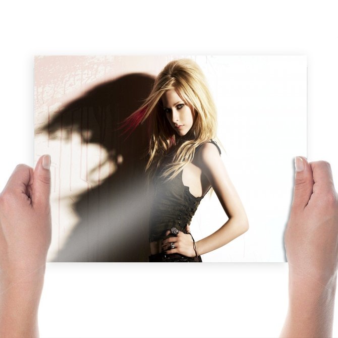 Avril Lavigne Posing  Art Poster Print  24x18 inch