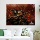 Atlantica Japanese Warrior  Art Poster Print  24x18 inch