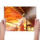 Autumn Shrine  Art Poster Print  24x18 inch