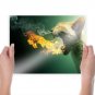 Cat Fire  Art Poster Print  24x18 inch