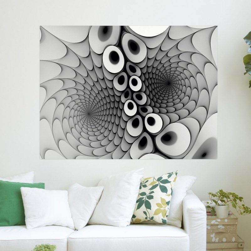 Optical Illusion  Art Poster Print  24x18 inch