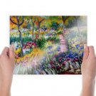 Claude Monet The Iris Garden At Giverny  Art Poster Print  24x18 inch