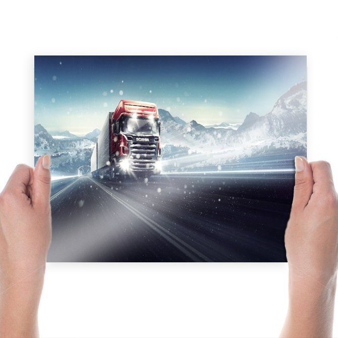 Scania Truck Driving Simulator 2012  Art Poster Print  24x18 inch