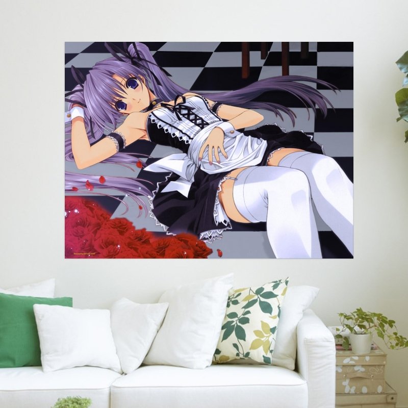 Maid Waiting For Service  Art Poster Print  24x18 inch