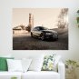 Black Audi  Art Poster Print  24x18 inch