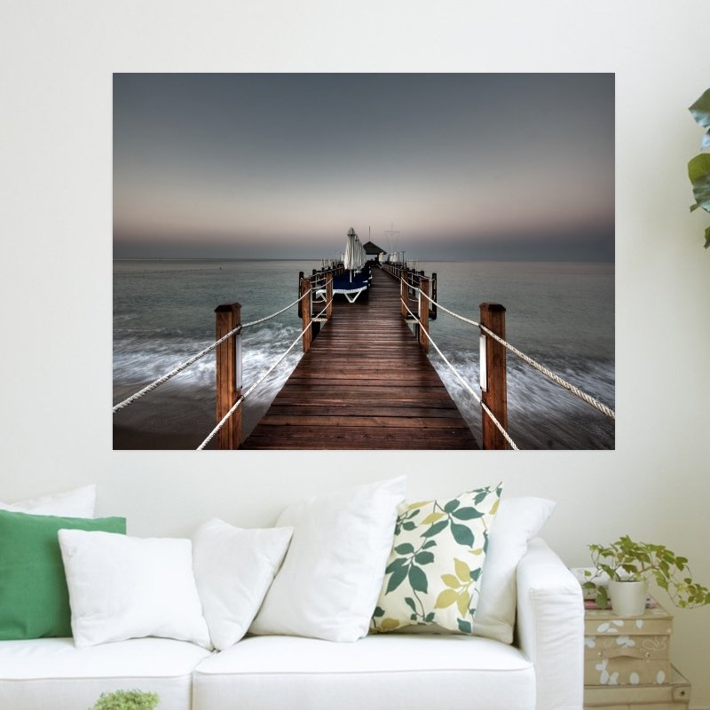 Dark Sea  Art Poster Print  24x18 inch