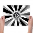 Streetball Silver Black 2012 Art Poster Print  24x18 inch