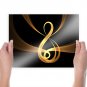 Music Note  Art Poster Print  24x18 inch