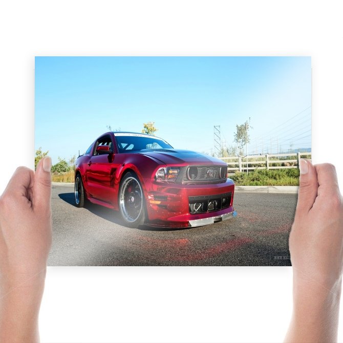Ford Gt500  Art Poster Print  24x18 inch