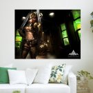 Atlantica Warrior Girl  Art Poster Print  24x18 inch