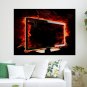 Hd Fire  Art Poster Print  24x18 inch