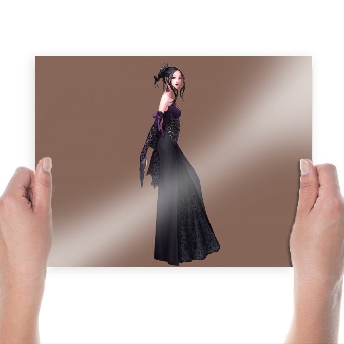 3d Girls 41  Art Poster Print  24x18 inch