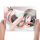 She Has A Fluffy Bed  Art Poster Print  24x18 inch