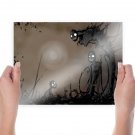 Smiling Zombies  Art Poster Print  24x18 inch