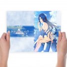 Sexy In Blue  Art Poster Print  24x18 inch