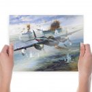 De Havilland Mosquito  Art Poster Print  24x18 inch