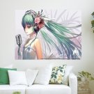 Miku Singing  Art Poster Print  24x18 inch