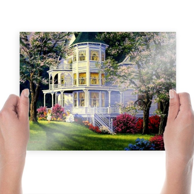 Victorian Spring  Art Poster Print  24x18 inch