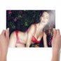 Underwear Model In Forest  Art Poster Print  24x18 inch