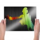 Abstract Desktop Thoughts In Solitude  Art Poster Print  24x18 inch