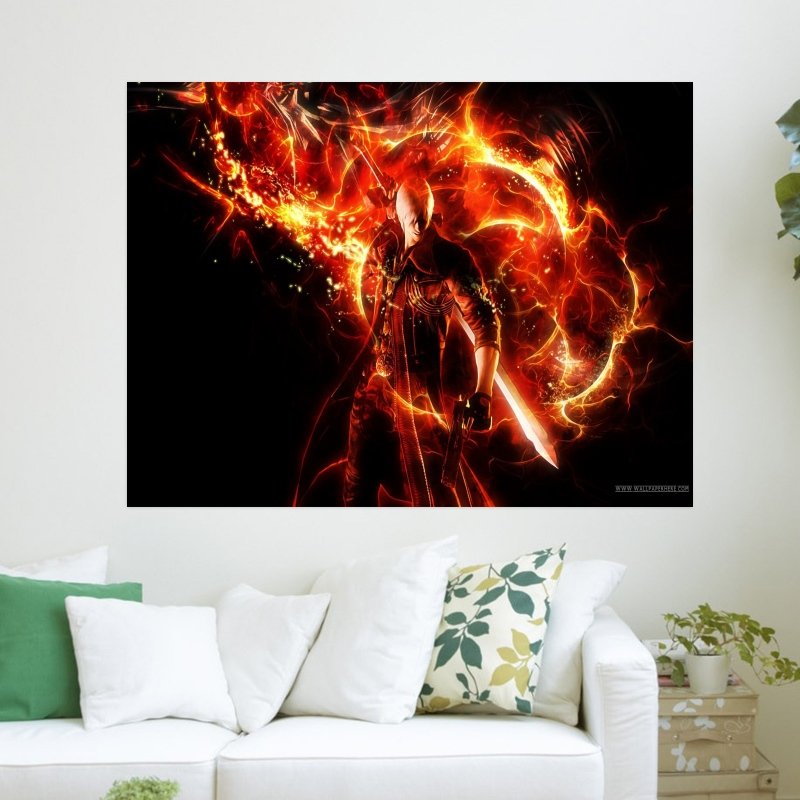 Dmc 4 Dante Game Hd Art Poster Print  24x18 inch
