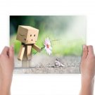 Danbo And Frog November 2011 Calendar  Art Poster Print  24x18 inch