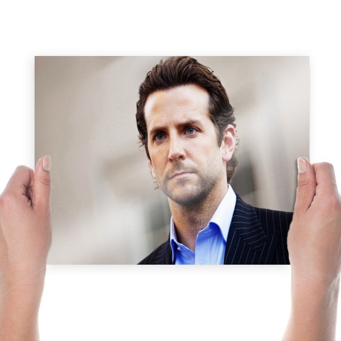 Bradley Cooper  Art Poster Print  24x18 inch