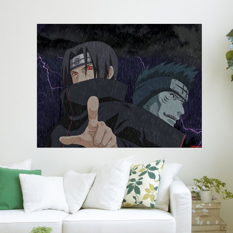 Itachi And Kisame  Art Poster Print  24x18 inch