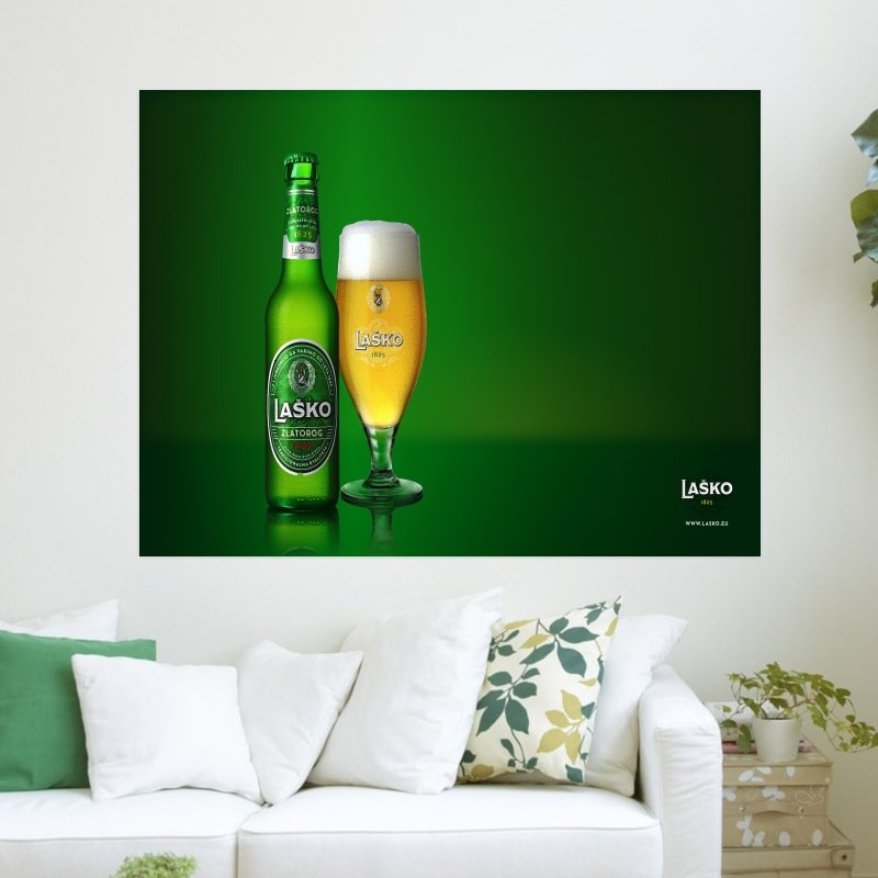 La Ko Pivo  Art Poster Print  24x18 inch