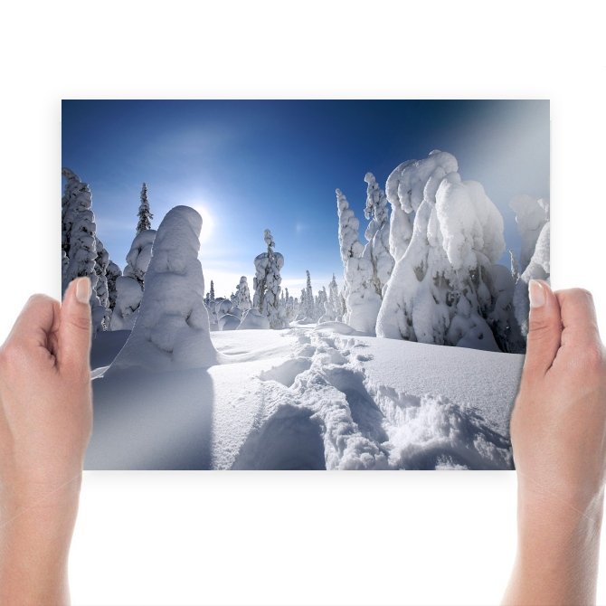 Winter In Finland  Art Poster Print  24x18 inch