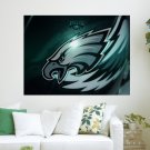 Philadelphia Eagles 2011 No Schedule Art Poster Print  24x18 inch