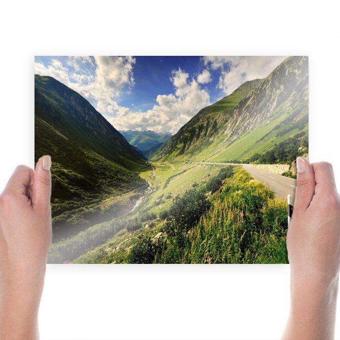 Green Valey  Art Poster Print  24x18 inch
