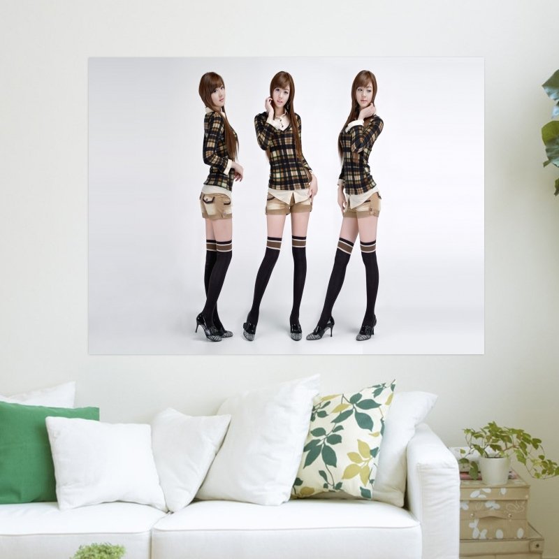 Cute Asian Girl  Art Poster Print  24x18 inch