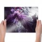 Purple Angle Art Poster Print 24x18 inch